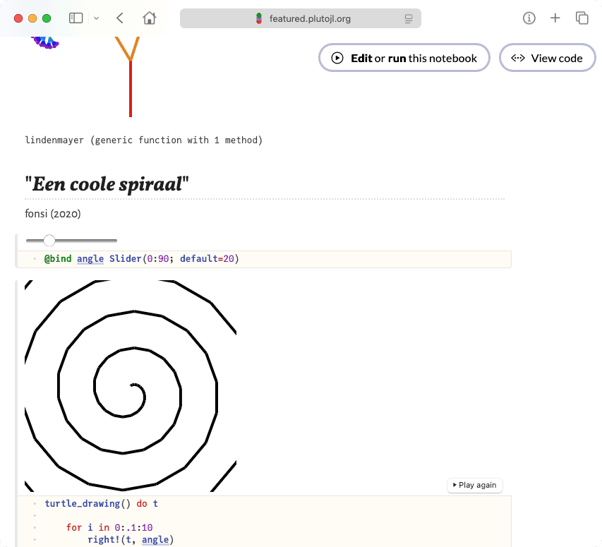 Screenshot of the complete notebook.
